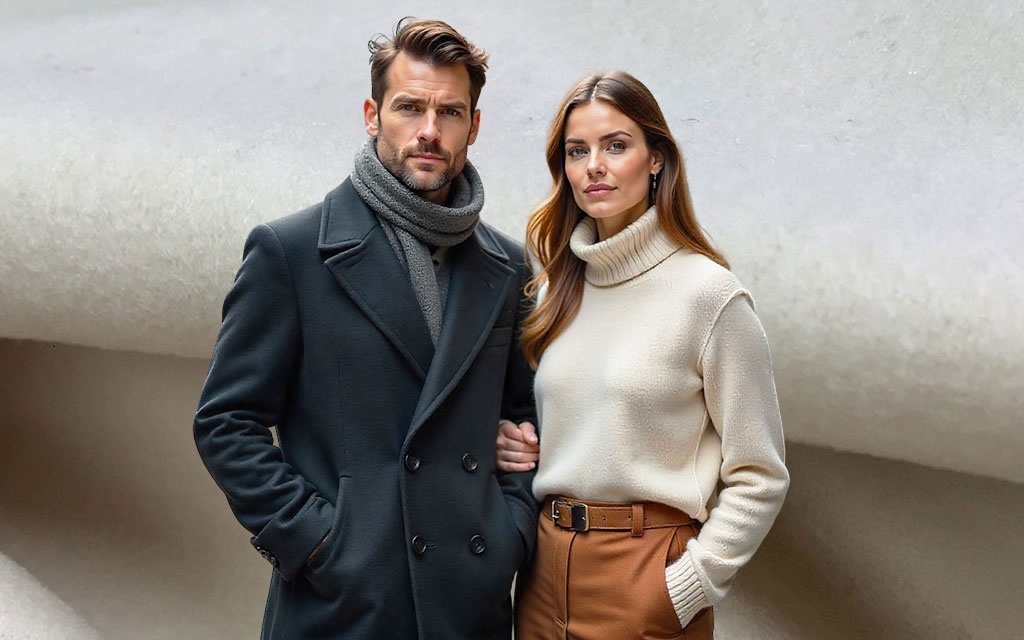 Tkanina wełniana ubraniowa